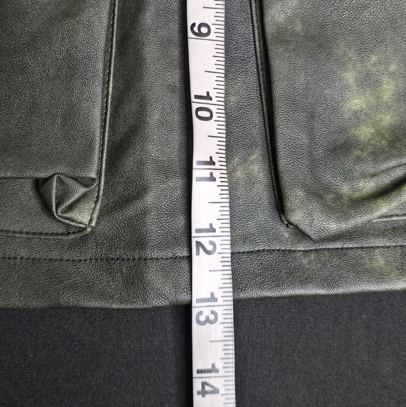 Phoebe Faux Leather Cargo Skirt - Picture 12 of 14